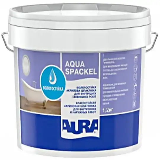 Шпаклевка акриловая Aura Luxpro Aqua Spackel, 1,2 кг купить недорого в Украине, фото 1