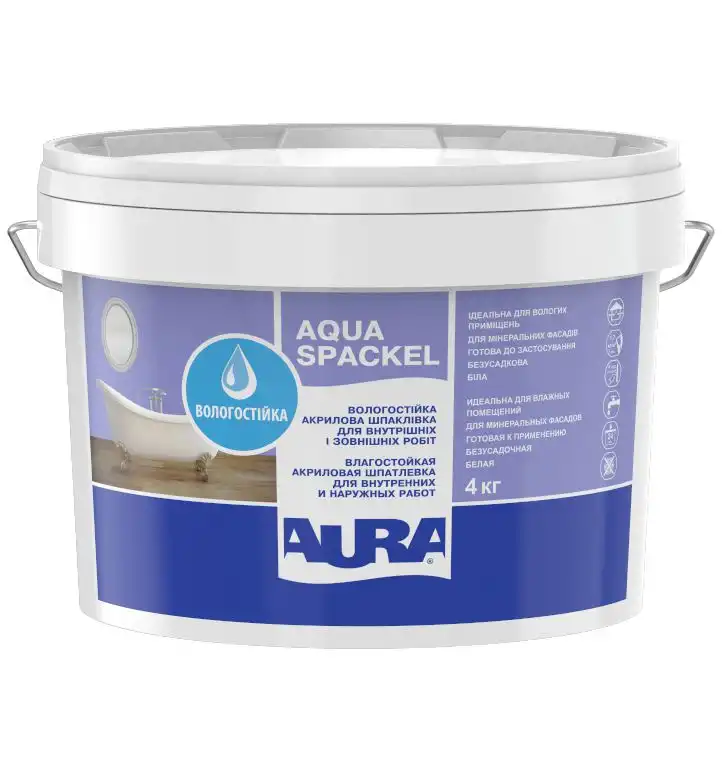 Шпаклівка акрилова Aura Luxpro Aqua Spackel, 4 кг купити недорого в Україні, фото 1