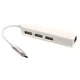 Переходник PowerPlant CA910397, USB 3.1 Type-C – 3 порта USB 2.0 + Ethernet, фото 1 Переходник PowerPlant CA910397, USB 3.1 Type-C – 3 порта USB 2.0 + Ethernet купить недорого в Украине, фото 1