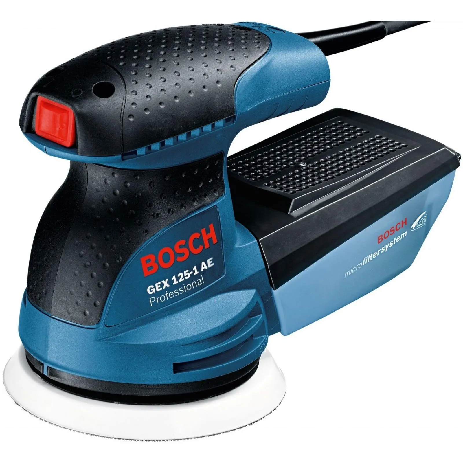 Шлифмашина эксцентриковая Bosch GEX 125-1 AE, 250 Вт, 125 мм, 0601387500 купить недорого в Украине, фото 1