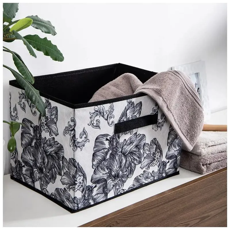 Корзина Idea Home Anthracite Flowers NP-103R, 38x27x27 см, 7058549 купити недорого в Україні, фото 2
