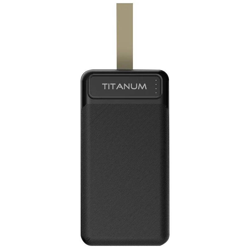 Універсальна мобільна батарея Titanum TPB-914, 30000 мА, чорний купити недорого в Україні, фото 1