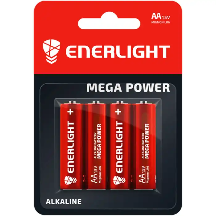 Батарейка Enerlight Mega, Alkaline, AA BLI 4 купити недорого в Україні, фото 1