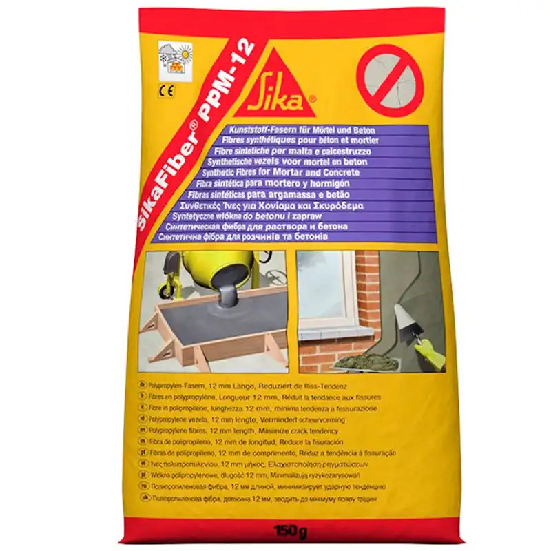 Полипропиленовая фибра Sika Fiber РРМ-12, 12 мм, 150 г, 450124 купить недорого в Украине, фото 1