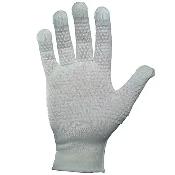 Перчатки трикотажные с ПВХ Veko, M, белый, 4043 купить недорого в Украине, фото 1