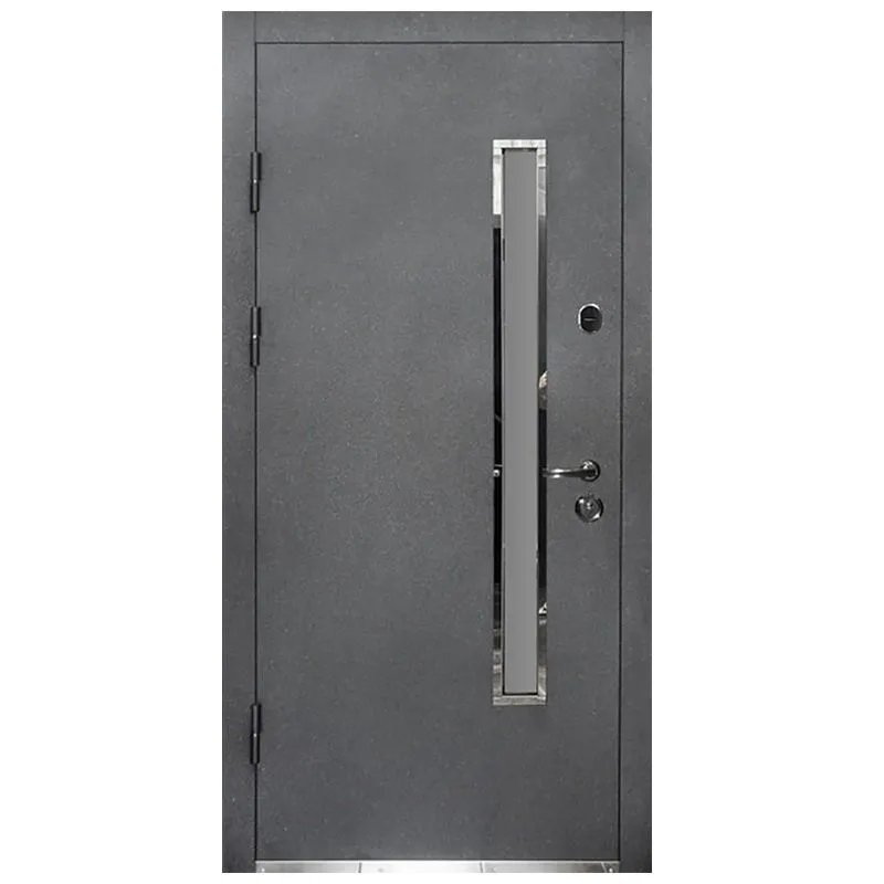 Двері вхідні Міністерство дверей ПУ-Вітраж Вулиця, 960x2050 мм, ліві, сірий купити недорого в Україні, фото 1