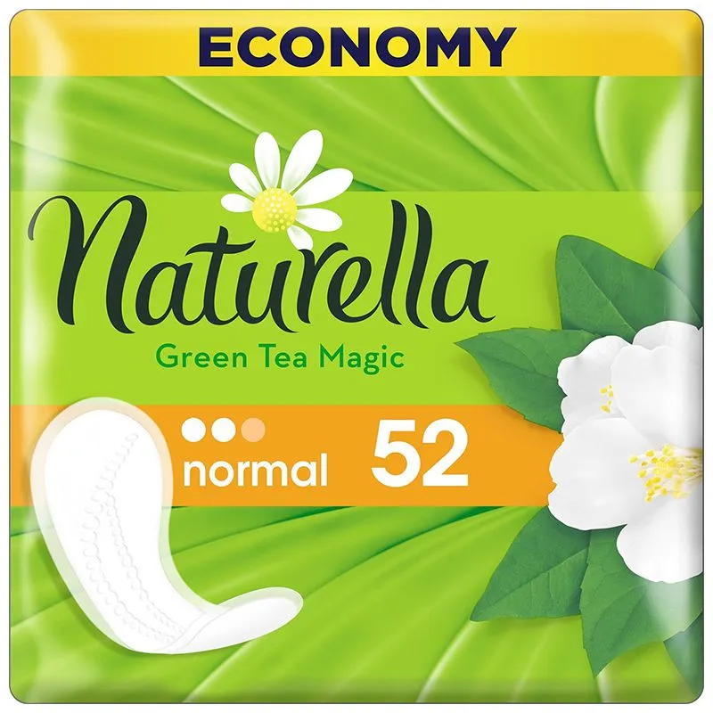 Прокладки щоденні Naturella Green Tea Magic Normal, 52 шт купити недорого в Україні, фото 1