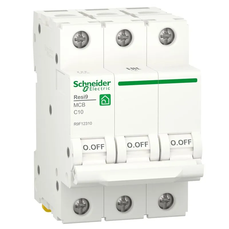 Автоматичний вимикач Schneider Electric, RESI9, 3P, 10A, С, 6KA, R9F12310 купити недорого в Україні, фото 1