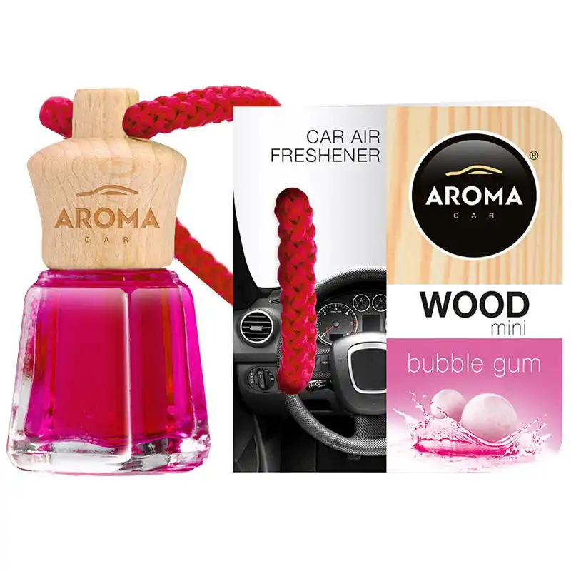 Ароматизатор Aroma Car Wood Bubble Gum, 4 мл, 92709 купити недорого в Україні, фото 1