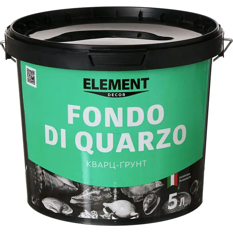 Ґрунтовка адгезійна Element Fondo di Quarzo, 5 л купити недорого в Україні, фото 1