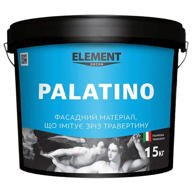 Покриття декоративне фактурне Element Palatino, 15 кг купити недорого в Україні, фото 1