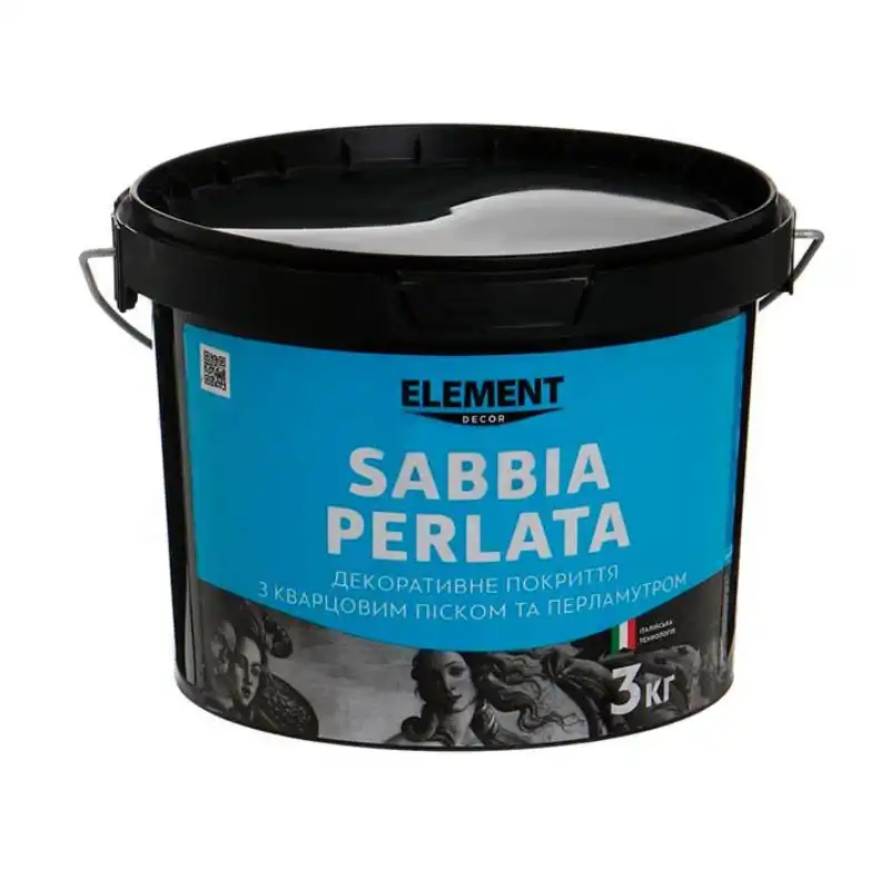 Штукатурка декоративна Element Sabbia Perlata, 3 кг купити недорого в Україні, фото 1