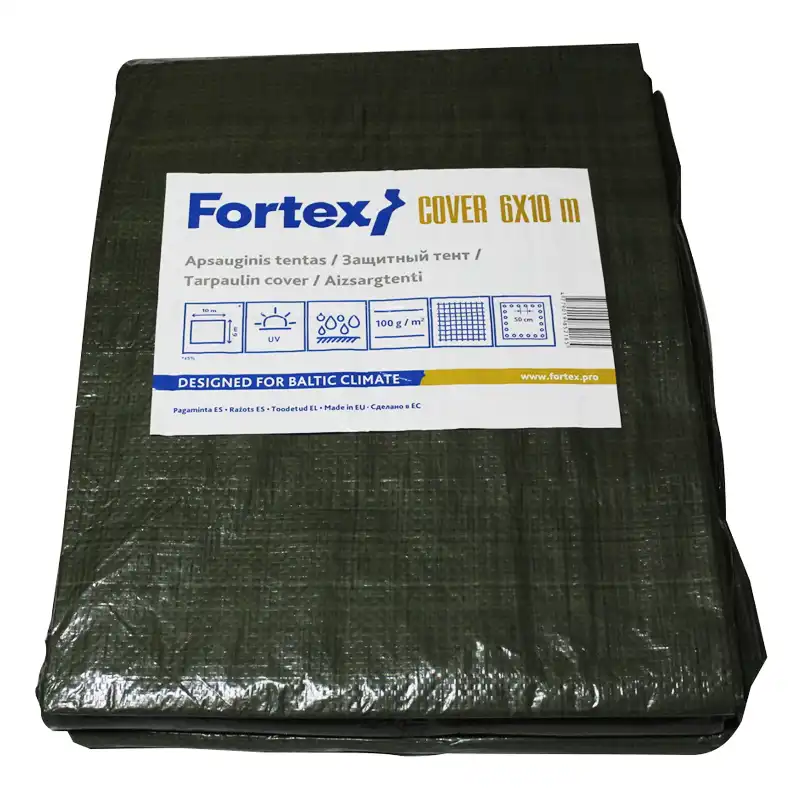 Тент Fortex, 6х10 м, 90 г/кв.м, зелений купити недорого в Україні, фото 1