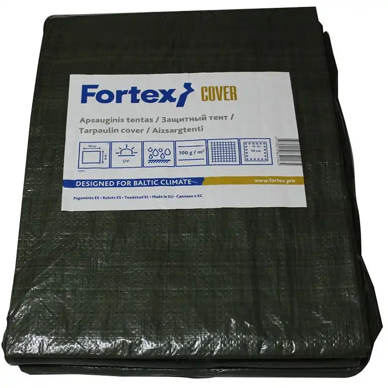 Тент Fortex, 10х15 м, 100 г/кв.м, зелений купити недорого в Україні, фото 1
