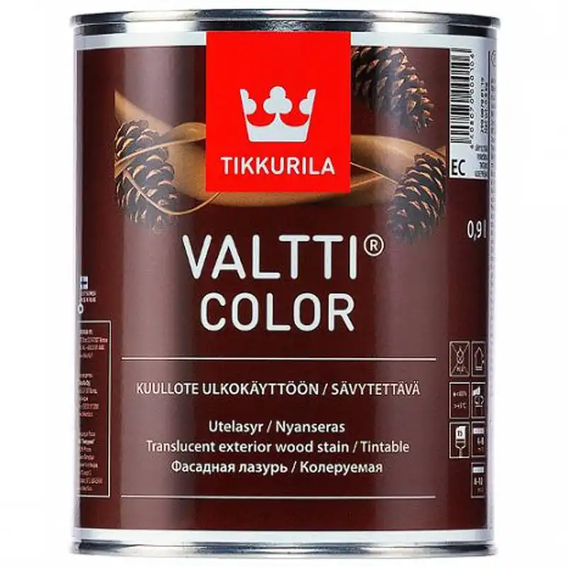 Морилка Tikkurila Valtti Color ЕС, 0,9 л, бесцветный купить недорого в Украине, фото 1