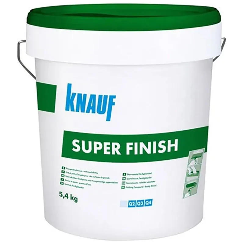 Шпаклівка Knauf Super Finish, 5,4 кг, 261831, фото 1 Шпаклівка Knauf Super Finish, 5,4 кг, 261831 купити недорого в Україні, фото 1