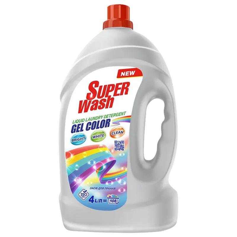 Гель для прання Super Wash Color, 4 л, 56001360 купити недорого в Україні, фото 1