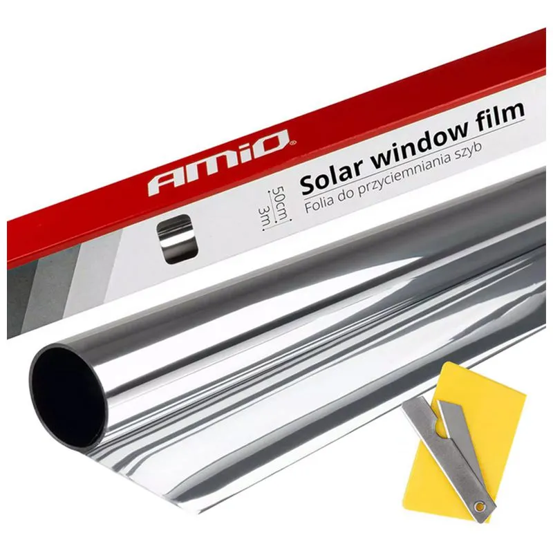 Плівка для тонування вікон Amio Dark Silver, 50х300 см, 15%, 01658 купити недорого в Україні, фото 1