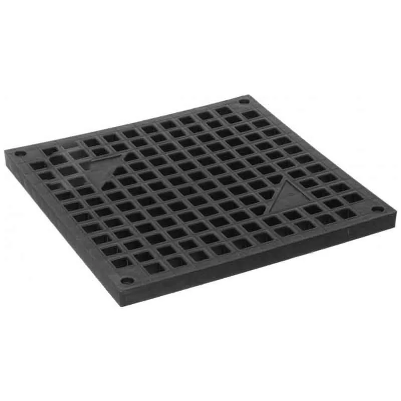 Решітка водоприймальна Standartpark PolyMax Basic, А15, 32x390x390 мм, чорний, 3480-Ч купити недорого в Україні, фото 1
