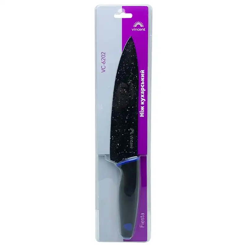 Нож поварский Vincent Fiesta, с покрытием Non-Stick, 20 см, VC-6202 купить недорого в Украине, фото 1