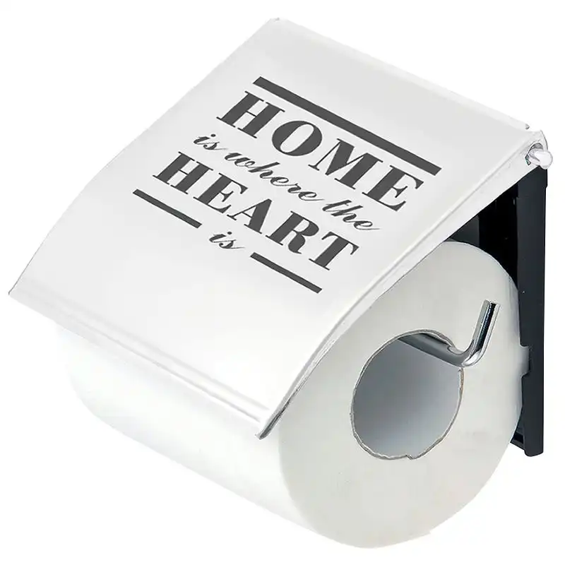 Держатель туалетной бумаги Trento Home Heart, металл, белый, 51213 купить недорого в Украине, фото 1