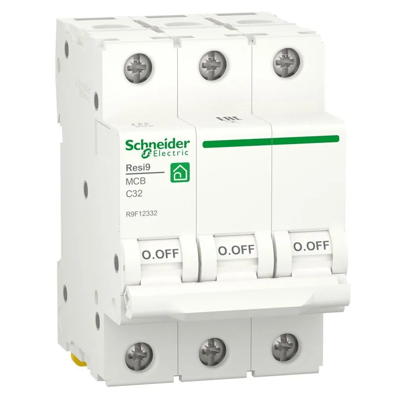Автоматичний вимикач Schneider Electric, RESI9, 3P, 32A, С, 6KA, R9F12332 купити недорого в Україні, фото 1