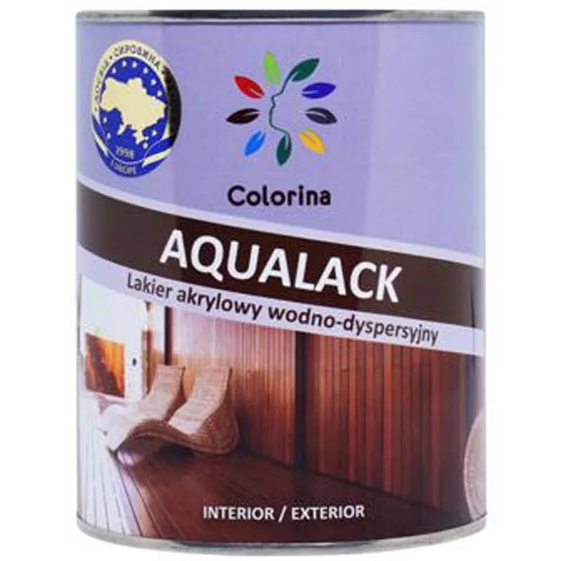 Лак Colorina Aqualack, 0,75 л, глянцевий купити недорого в Україні, фото 1