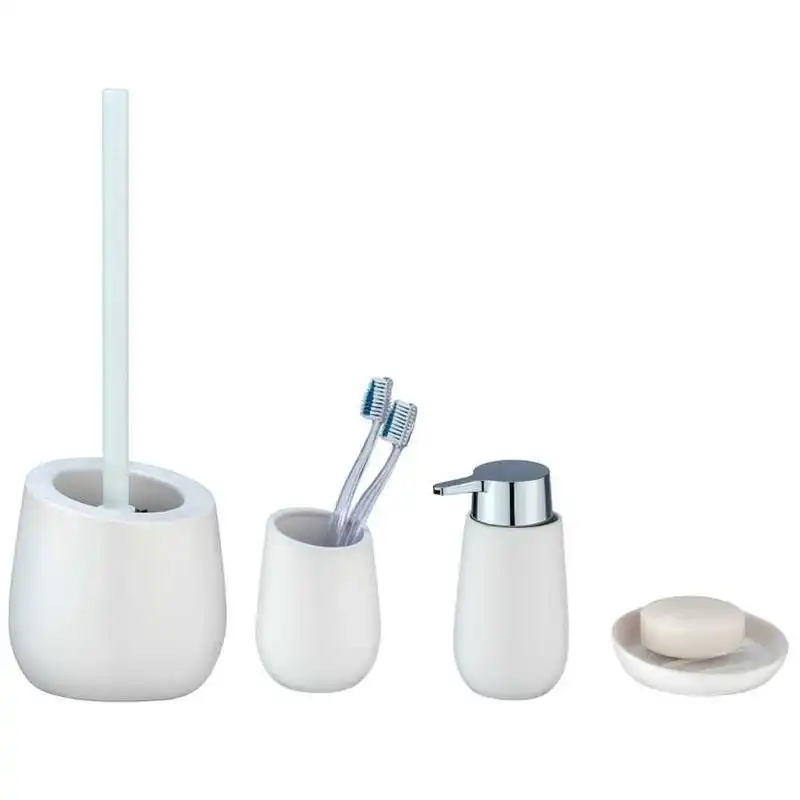 Склянка для зубної щітки Wenko Badi White, 8x11 см, кераміка, білий, 23643100 купити недорого в Україні, фото 2