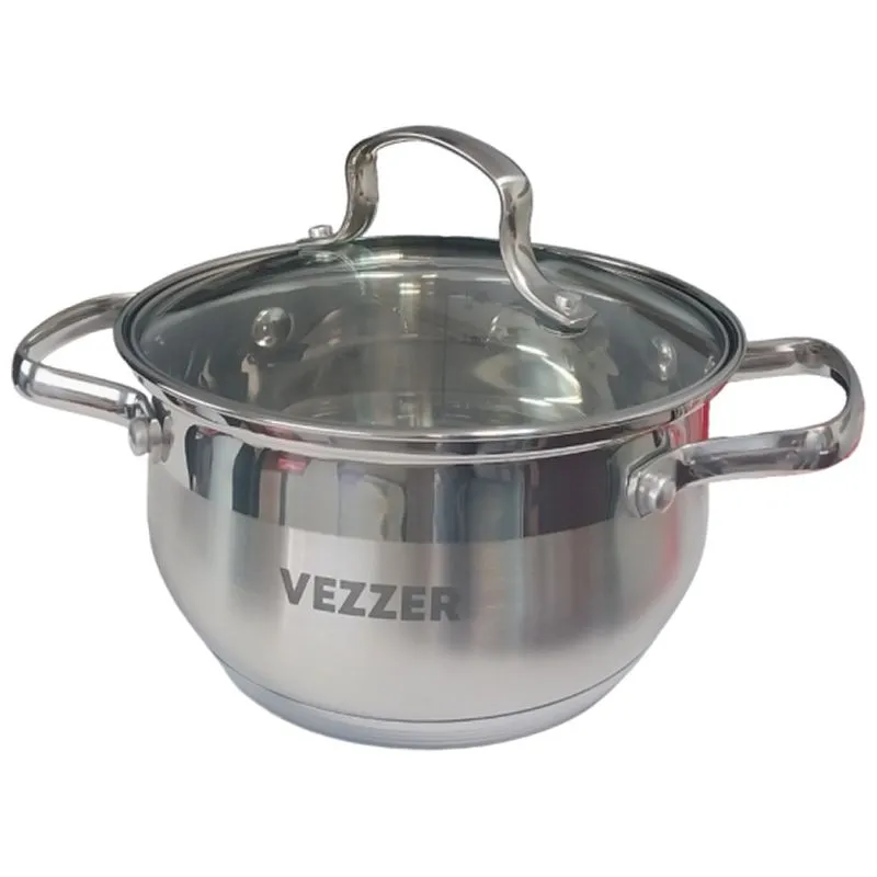 Каструля Vezzer VZ12141R-18C, 2 л, 18 см, 5-шарове дно купити недорого в Україні, фото 1