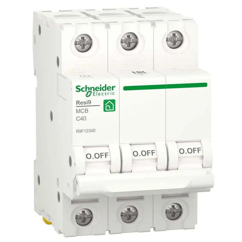 Автоматичний вимикач Schneider Electric, RESI9, 3P, 40A , С, 6KA, R9F12340 купити недорого в Україні, фото 1