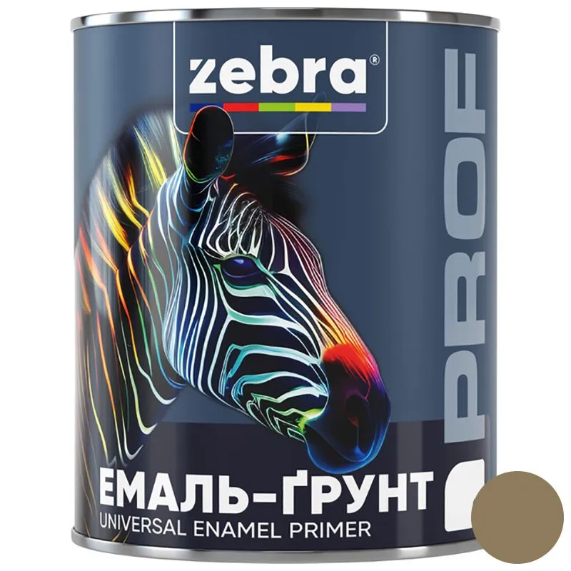 Ґрунт-емаль Zebra Prof 1307 17-0620, алое, 0,8 кг купити недорого в Україні, фото 1