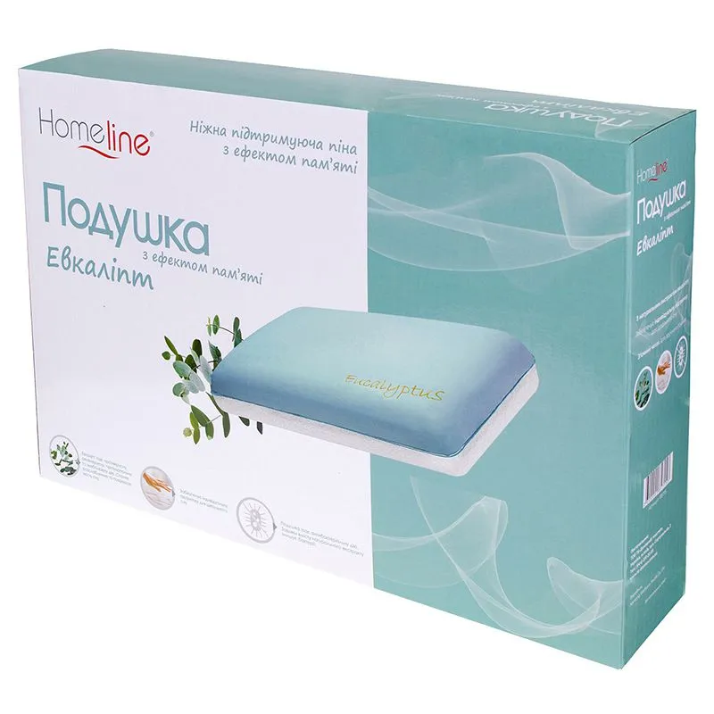 Подушка Home Line, 60х40х13 см, с ароматом эвкалипта, 185715 купить недорого в Украине, фото 2