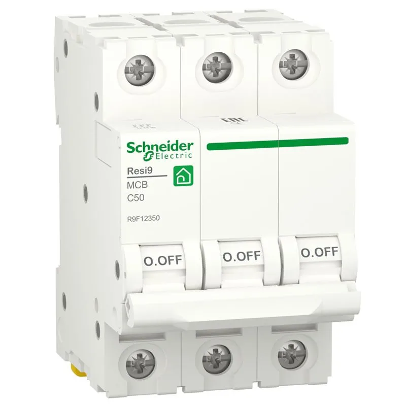 Автоматичний вимикач Schneider Electric, RESI9, 3P, 50A, С, 6KA, R9F12350 купити недорого в Україні, фото 1