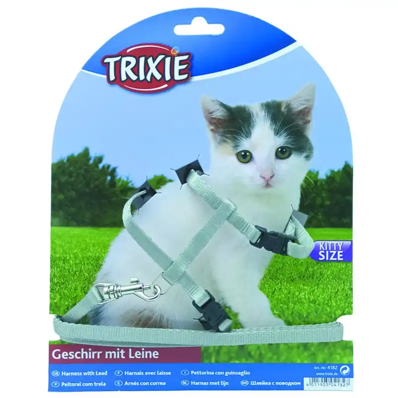 Повідок з шлеєю для кошенят Trixie, 1,2 м, кольоровий, 4182 купити недорого в Україні, фото 2