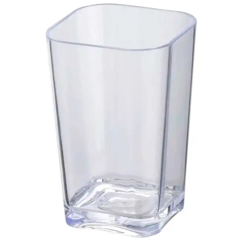 Склянка для зубних щіток Wenko Candy, 7x11x7 см, полістирол, прозорий, 20299100 купити недорого в Україні, фото 1