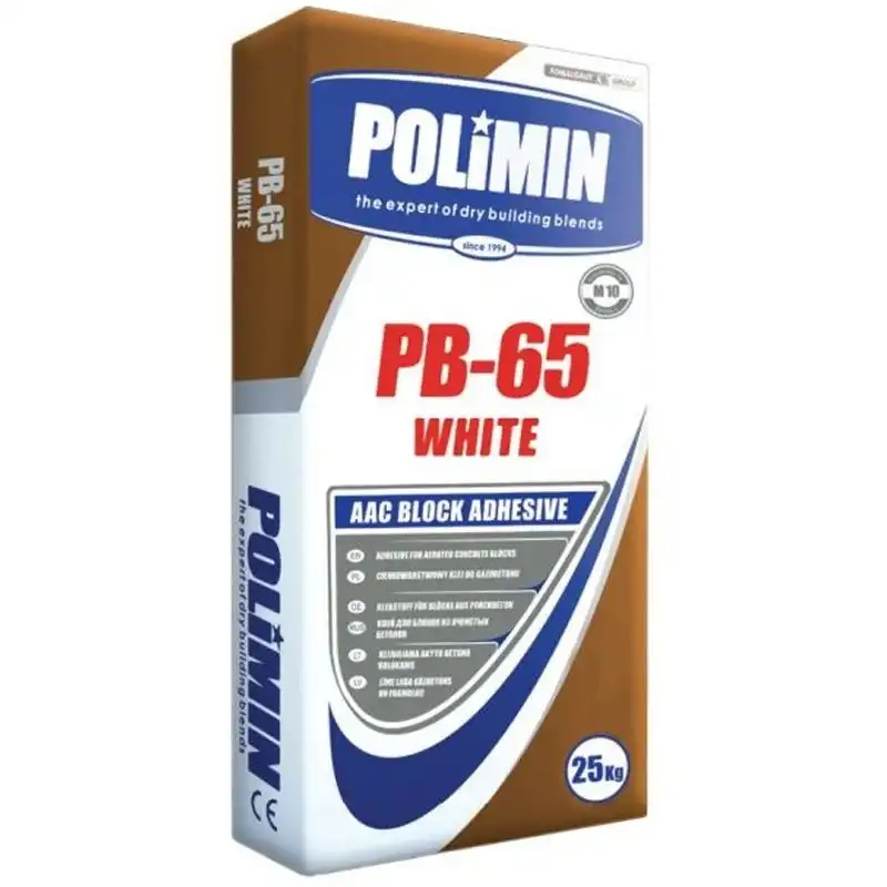 Клей для газобетона Polimin PB-65 White, 25 кг купить недорого в Украине, фото 1