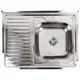 Мийка кухонна Platinum Decor R 8060, 800x600x170 мм, нержавіюча сталь, фото 1 Мийка кухонна Platinum Decor R 8060, 800x600x170 мм, нержавіюча сталь купити недорого в Україні, фото 1