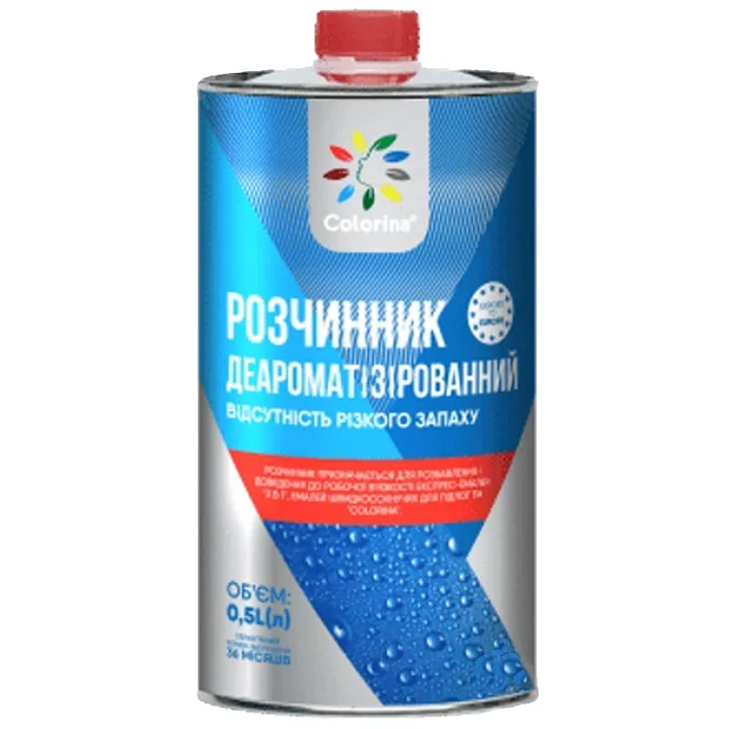 Розчинник деароматизований Colorina, 0,5 л купити недорого в Україні, фото 1