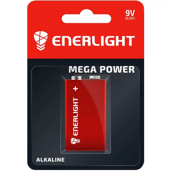 Батарейка Enerlight Mega Power, 6LR61 BLI 1 купить недорого в Украине, фото 1