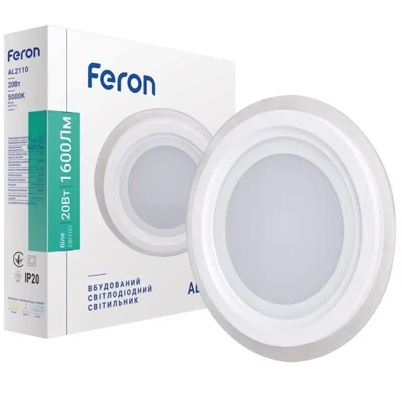 Світильник LED Feron AL2110, 20W, 5000K купити недорого в Україні, фото 1