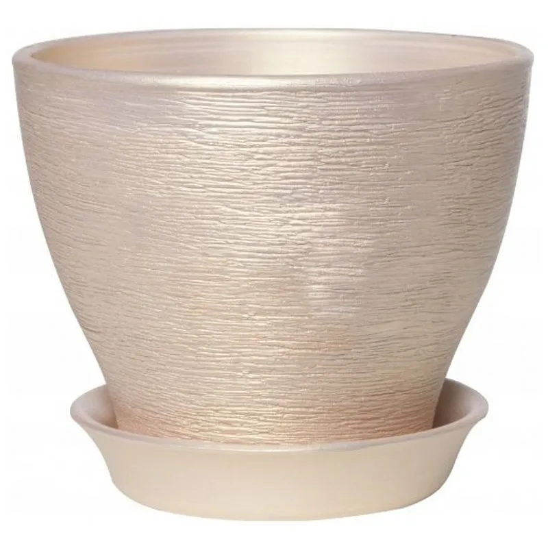 Горшок Ксения, 0,5 л, перламутр персиковый купить недорого в Украине, фото 1