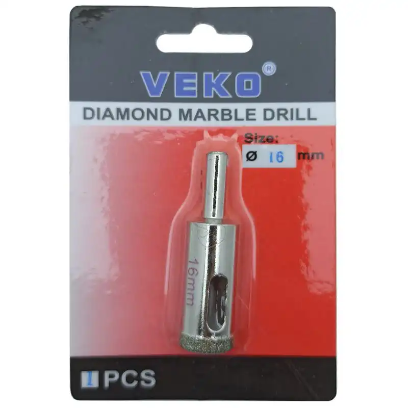 Свердло алмазне кільцеве Veko, 16х65 мм купити недорого в Україні, фото 1