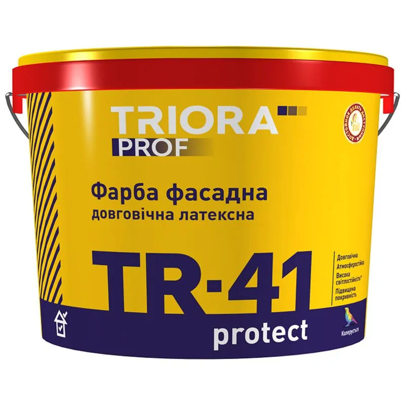 Фарба фасадна Triora База TR-41 Protect, 1 л, прозорий купити недорого в Україні, фото 1