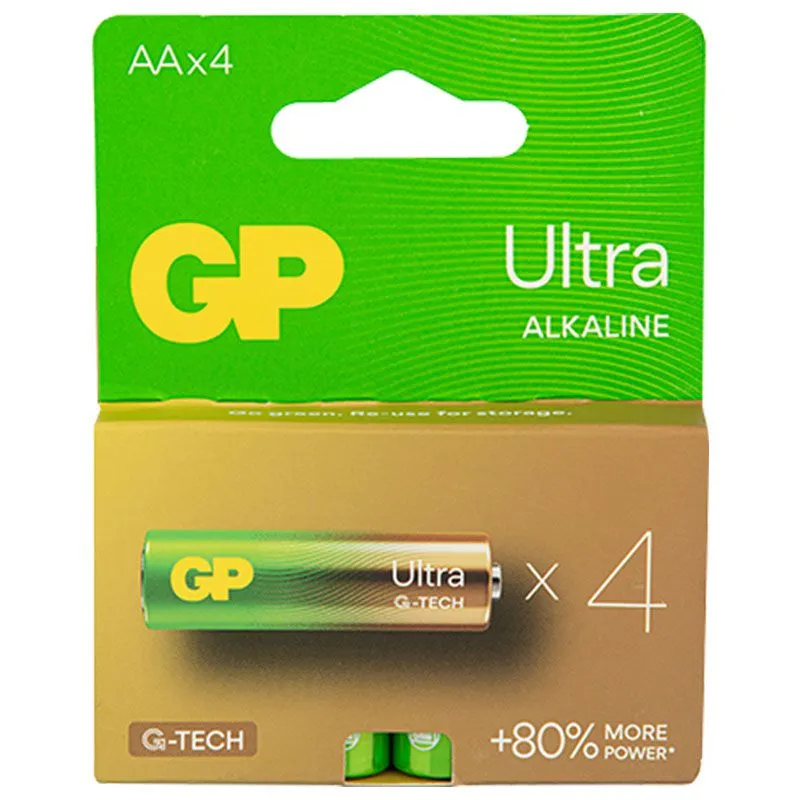 Батарейки GP Batteries Ultra Alkaline 15AU21-SB4, 4 шт купити недорого в Україні, фото 1