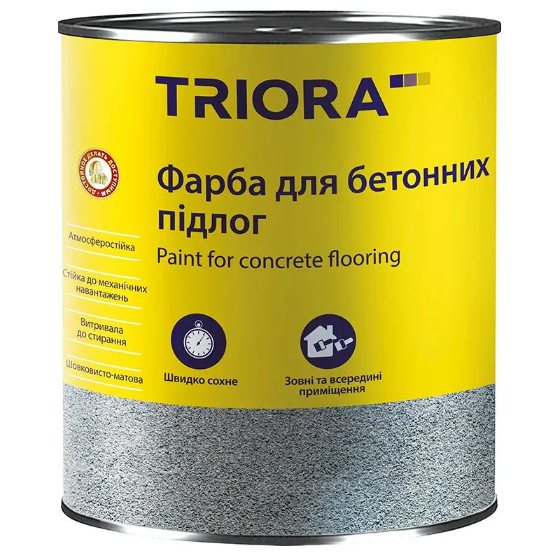 Фарба для бетонних підлог Triora, 12 кг, 18 темно-сірий купити недорого в Україні, фото 1