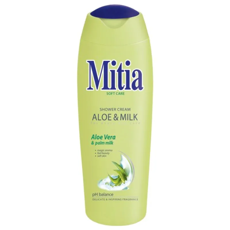 Крем-гель для душу Mitia Aloe&Milk, 400 мл, 8595025811790 купити недорого в Україні, фото 1