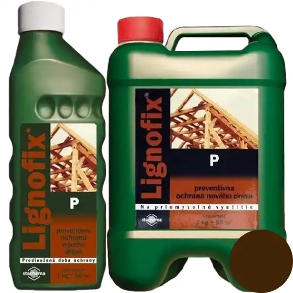 Средство защиты древесины Stachema Lignofix P, 5 + 1 кг, концентрат, коричневый купить недорого в Украине, фото 1