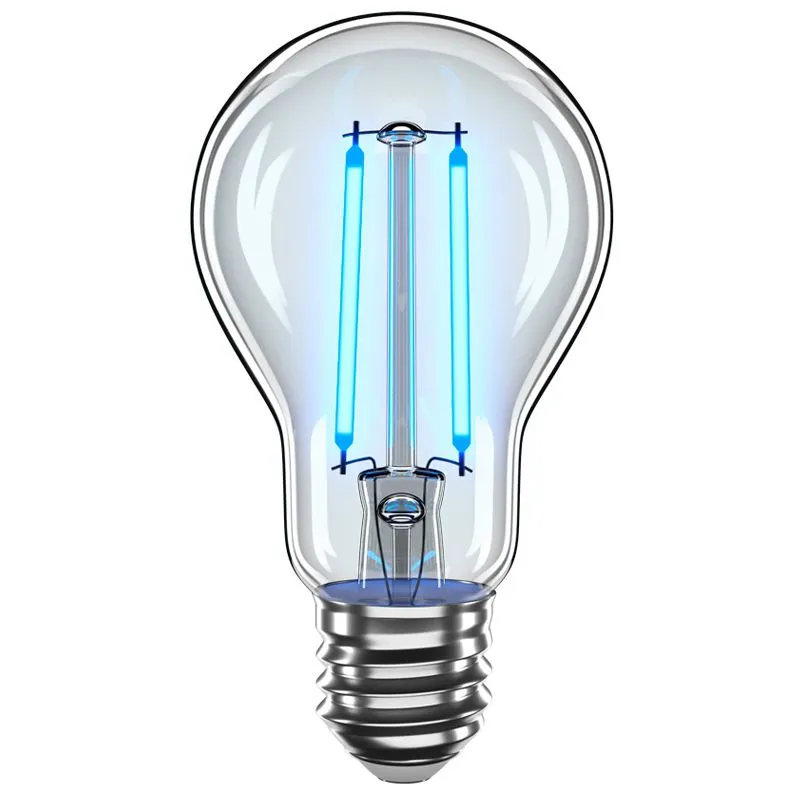 Лампа світлодіодна філаментна Velmax, 2 Вт, A60, E27, 2200 К, 200 лм, синій, 21-40-11 купити недорого в Україні, фото 1