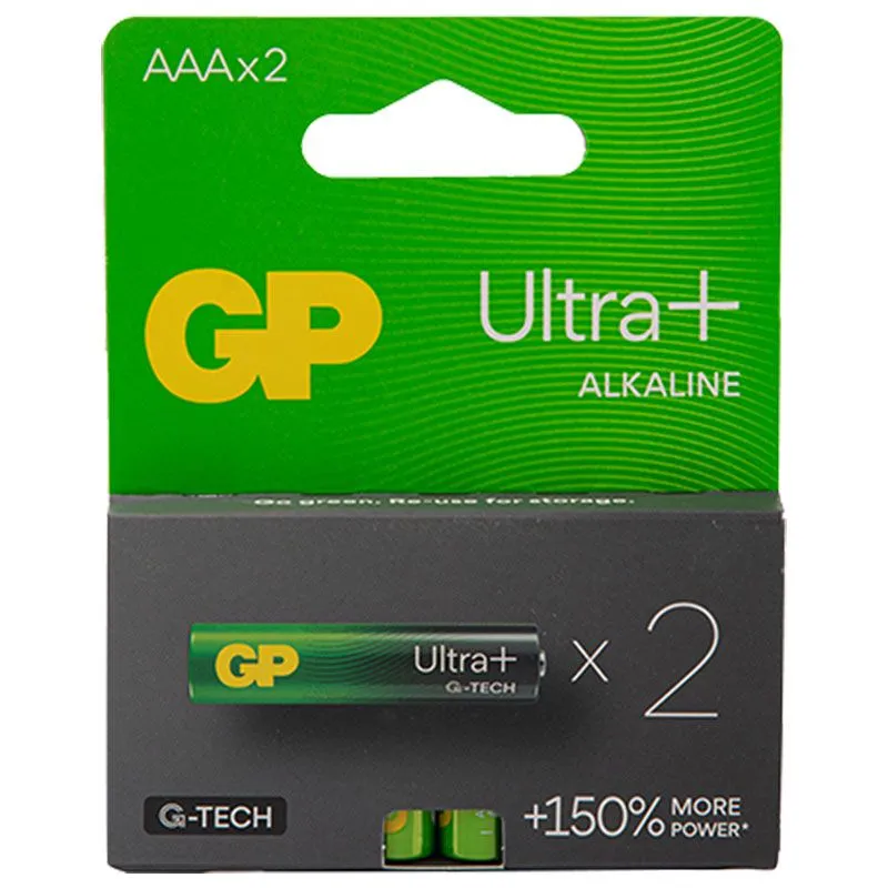 Батарейки GP Batteries Ultra Alkaline 24AU21-SB2, 2 шт купити недорого в Україні, фото 1