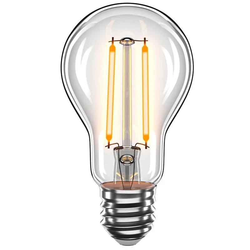 Лампа светодиодная филаментная Velmax, 2 Вт, A60, E27, 2200 К, 200 лм, оранжевый, 21-40-12 купить недорого в Украине, фото 1